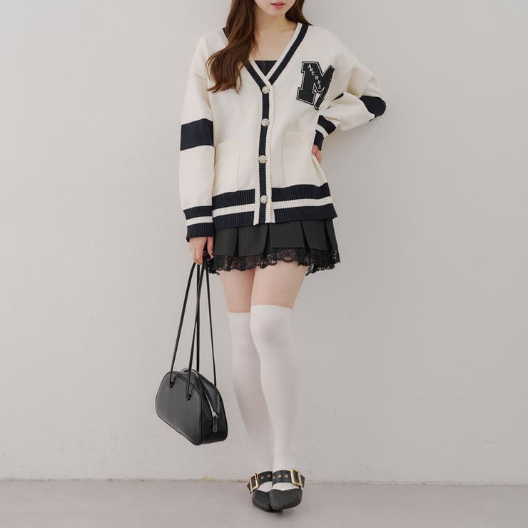 【MARCHES】レタードカーデ | NICE CLAUP / OLIVE des OLIVE　OUTLET | 詳細画像7 