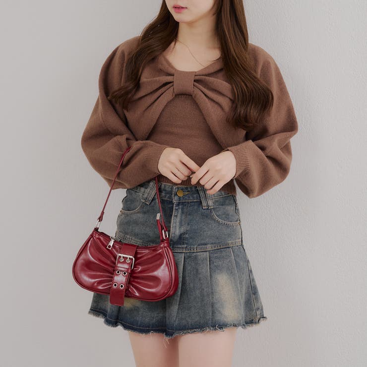 オフショルでも着られる、リボンがキュートなセットアイテム | NICE CLAUP / OLIVE des OLIVE　OUTLET | 詳細画像2 