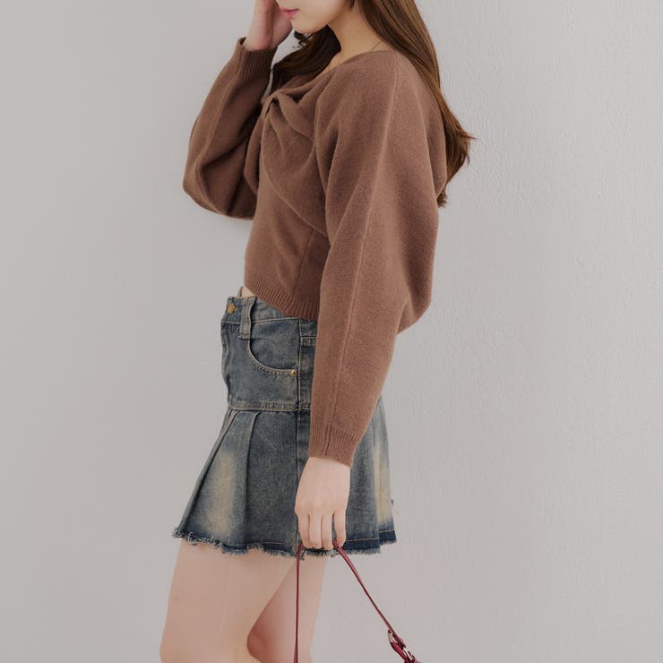 オフショルでも着られる、リボンがキュートなセットアイテム | NICE CLAUP / OLIVE des OLIVE　OUTLET | 詳細画像4 