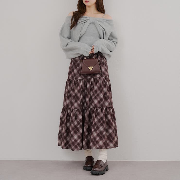 オフショルでも着られる、リボンがキュートなセットアイテム | NICE CLAUP / OLIVE des OLIVE　OUTLET | 詳細画像12 