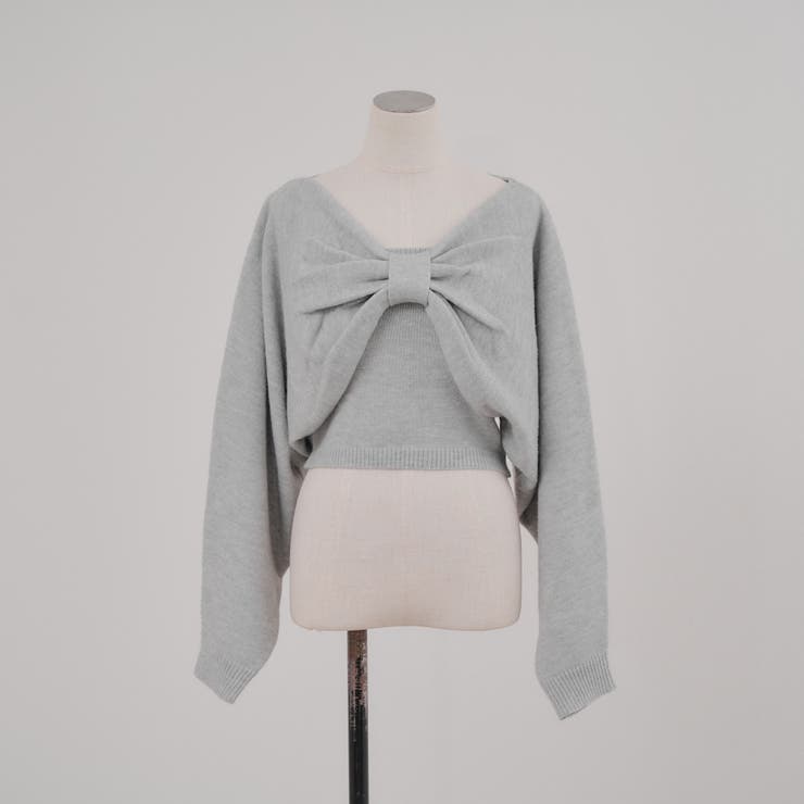 オフショルでも着られる、リボンがキュートなセットアイテム | NICE CLAUP / OLIVE des OLIVE　OUTLET | 詳細画像15 