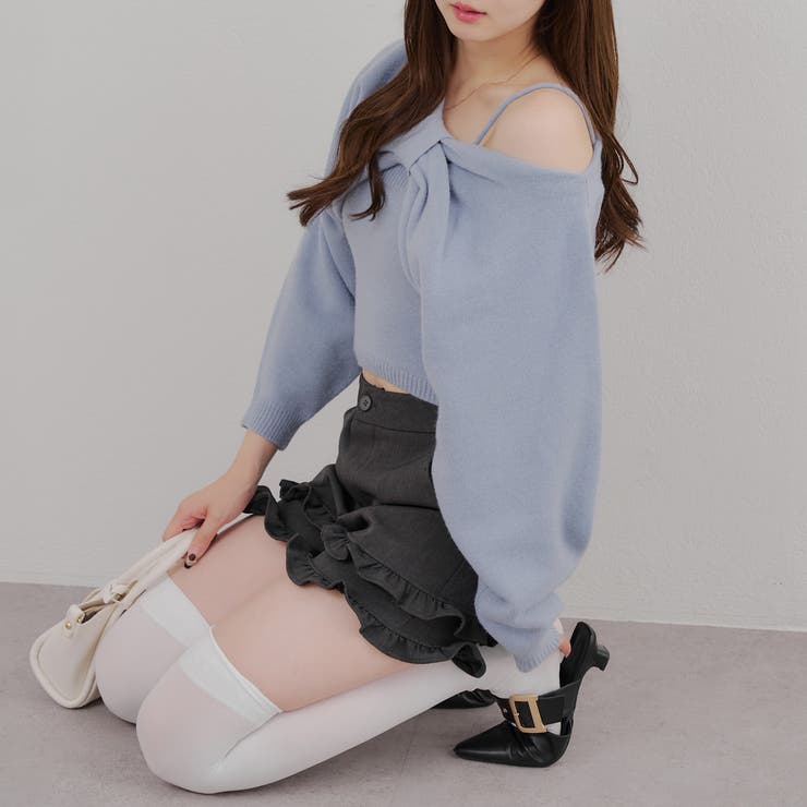 オフショルでも着られる、リボンがキュートなセットアイテム | NICE CLAUP / OLIVE des OLIVE　OUTLET | 詳細画像16 