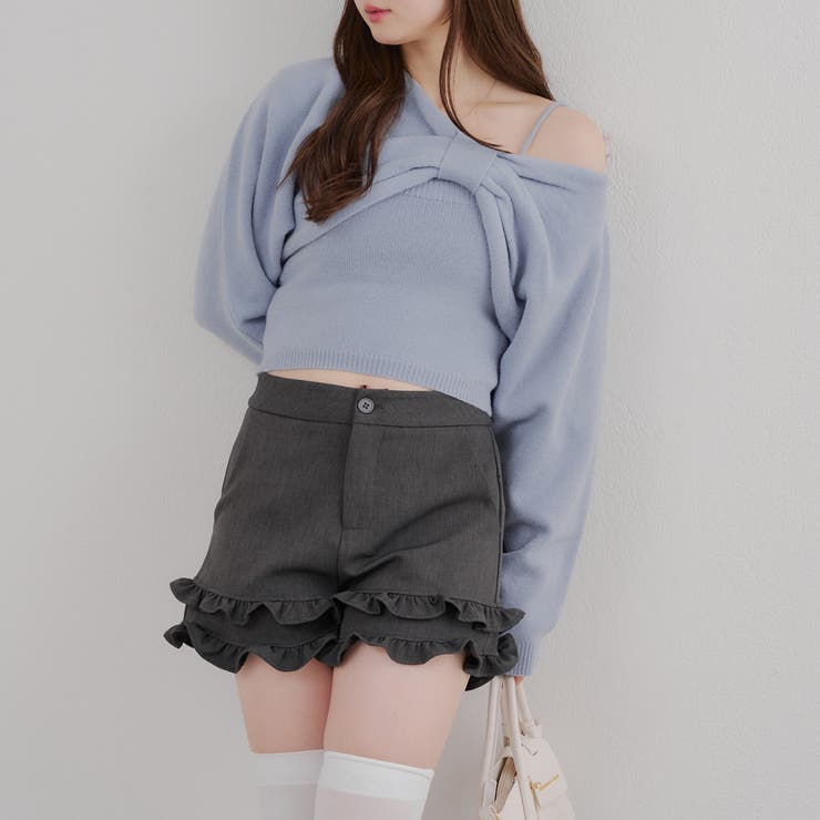 オフショルでも着られる、リボンがキュートなセットアイテム | NICE CLAUP / OLIVE des OLIVE　OUTLET | 詳細画像17 