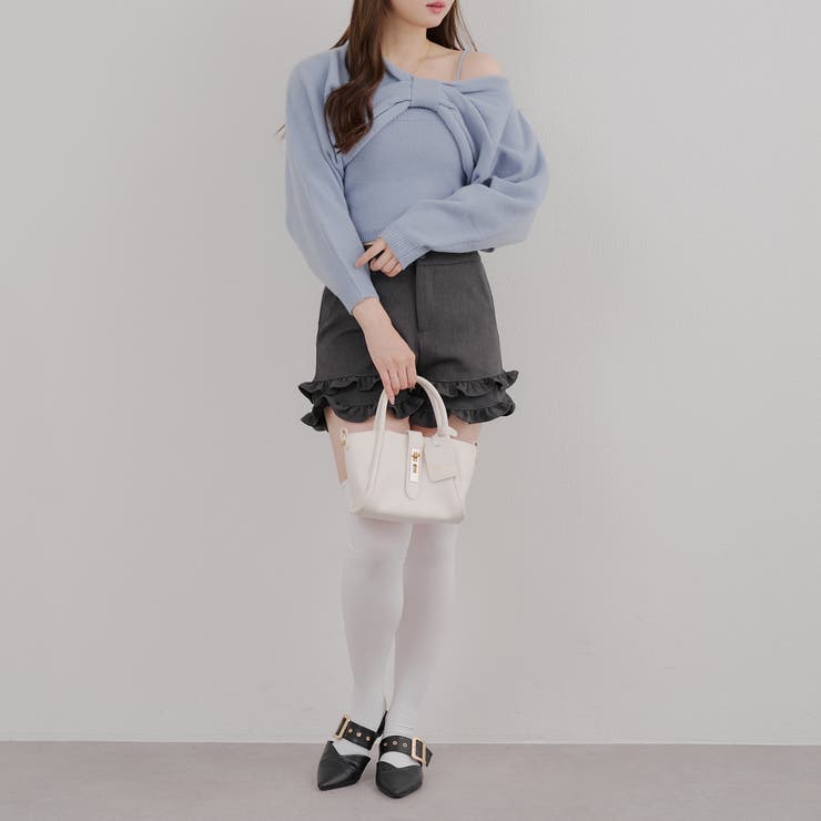 オフショルでも着られる、リボンがキュートなセットアイテム | NICE CLAUP / OLIVE des OLIVE　OUTLET | 詳細画像23 