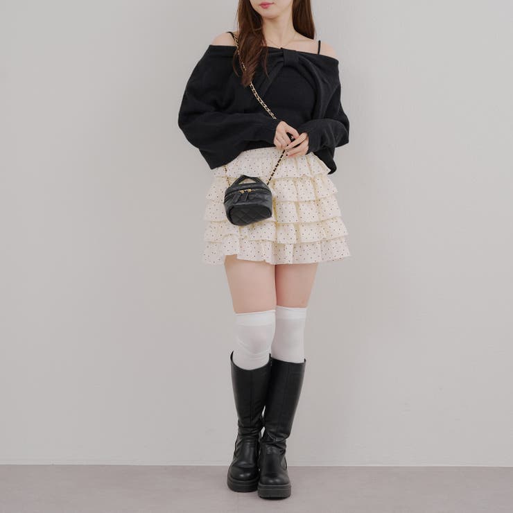オフショルでも着られる、リボンがキュートなセットアイテム | NICE CLAUP / OLIVE des OLIVE　OUTLET | 詳細画像32 