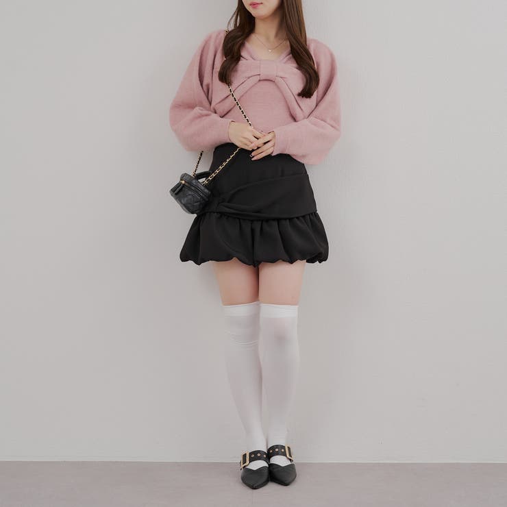 オフショルでも着られる、リボンがキュートなセットアイテム | NICE CLAUP / OLIVE des OLIVE　OUTLET | 詳細画像39 