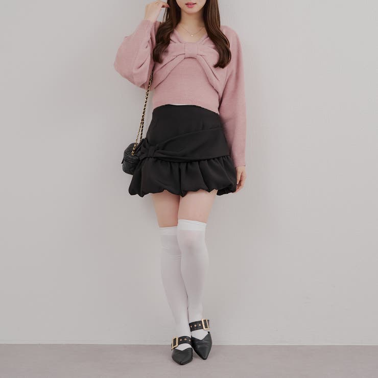 オフショルでも着られる、リボンがキュートなセットアイテム | NICE CLAUP / OLIVE des OLIVE　OUTLET | 詳細画像40 