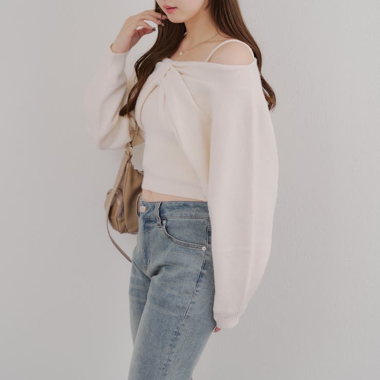 オフショルでも着られる、リボンがキュートなセットアイテム | NICE CLAUP / OLIVE des OLIVE　OUTLET | 詳細画像45 