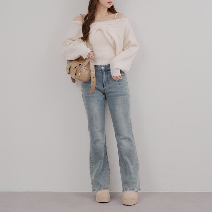 オフショルでも着られる、リボンがキュートなセットアイテム | NICE CLAUP / OLIVE des OLIVE　OUTLET | 詳細画像47 