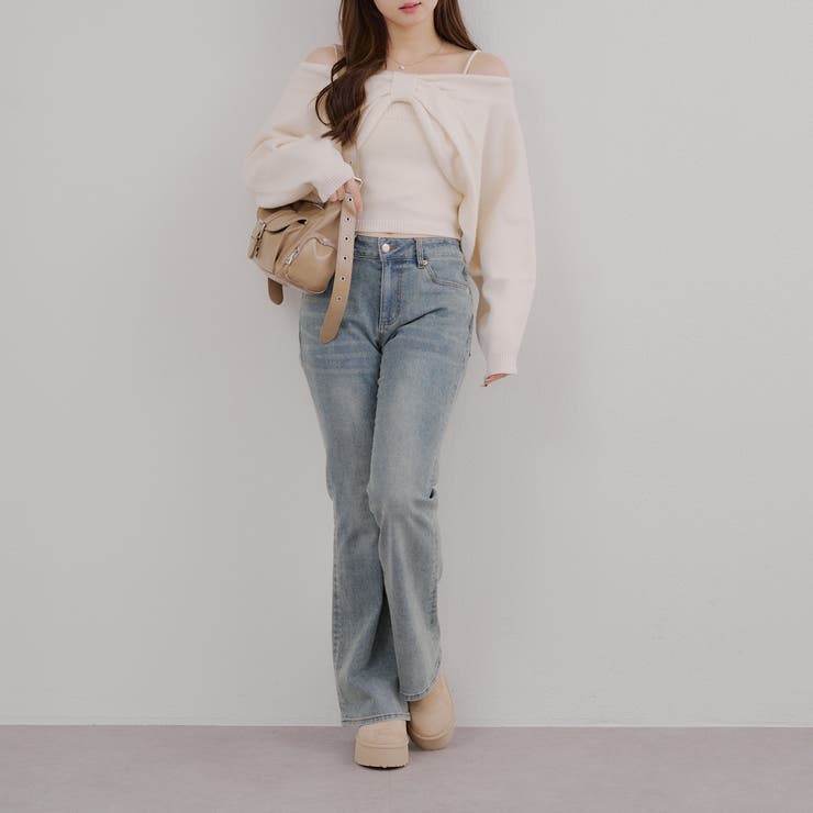 オフショルでも着られる、リボンがキュートなセットアイテム | NICE CLAUP / OLIVE des OLIVE　OUTLET | 詳細画像48 
