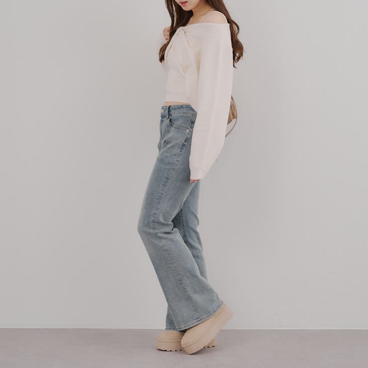 オフショルでも着られる、リボンがキュートなセットアイテム | NICE CLAUP / OLIVE des OLIVE　OUTLET | 詳細画像50 