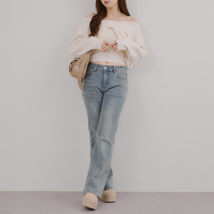 オフショルでも着られる、リボンがキュートなセットアイテム | NICE CLAUP / OLIVE des OLIVE　OUTLET | 詳細画像51 