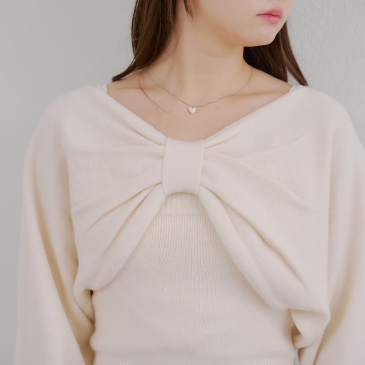 オフショルでも着られる、リボンがキュートなセットアイテム | NICE CLAUP / OLIVE des OLIVE　OUTLET | 詳細画像56 