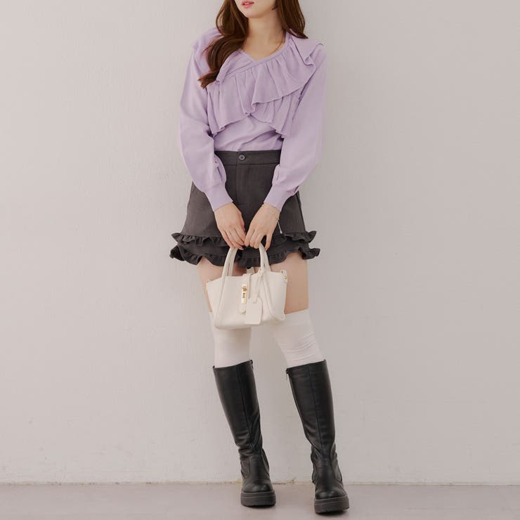 クロスフリルニット | NICE CLAUP / OLIVE des OLIVE　OUTLET | 詳細画像11 