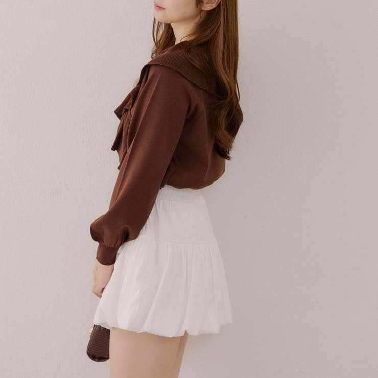クロスフリルニット | NICE CLAUP / OLIVE des OLIVE　OUTLET | 詳細画像19 