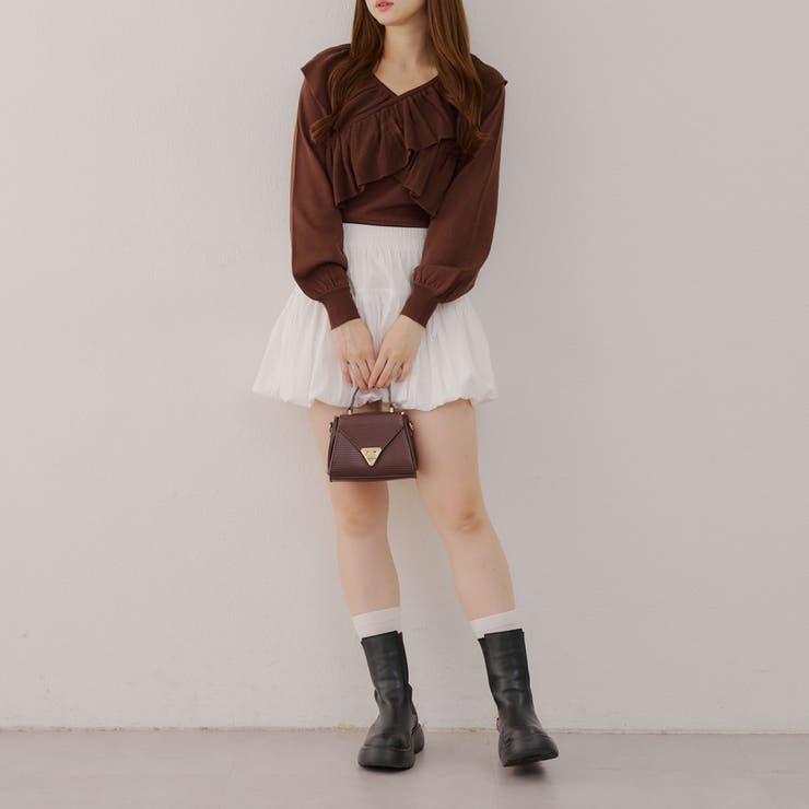 クロスフリルニット | NICE CLAUP / OLIVE des OLIVE　OUTLET | 詳細画像20 