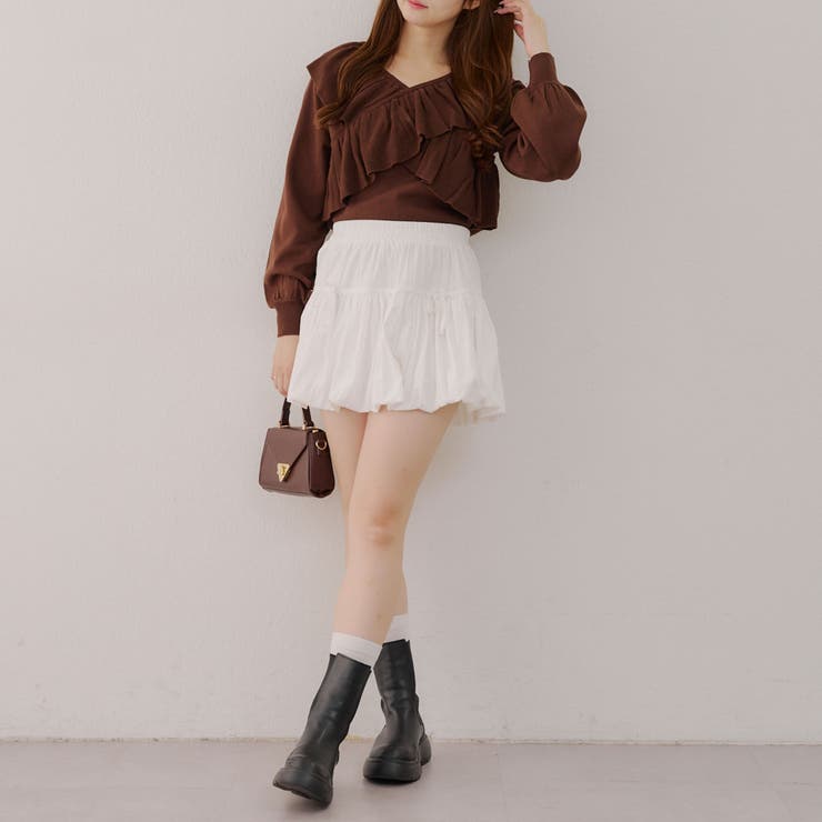クロスフリルニット | NICE CLAUP / OLIVE des OLIVE　OUTLET | 詳細画像21 