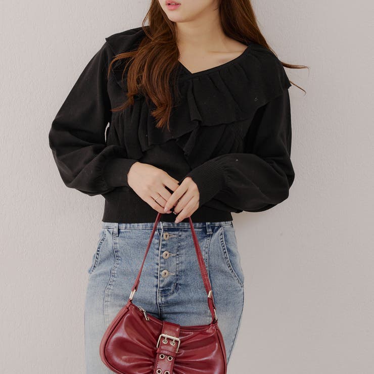 クロスフリルニット | NICE CLAUP / OLIVE des OLIVE　OUTLET | 詳細画像36 