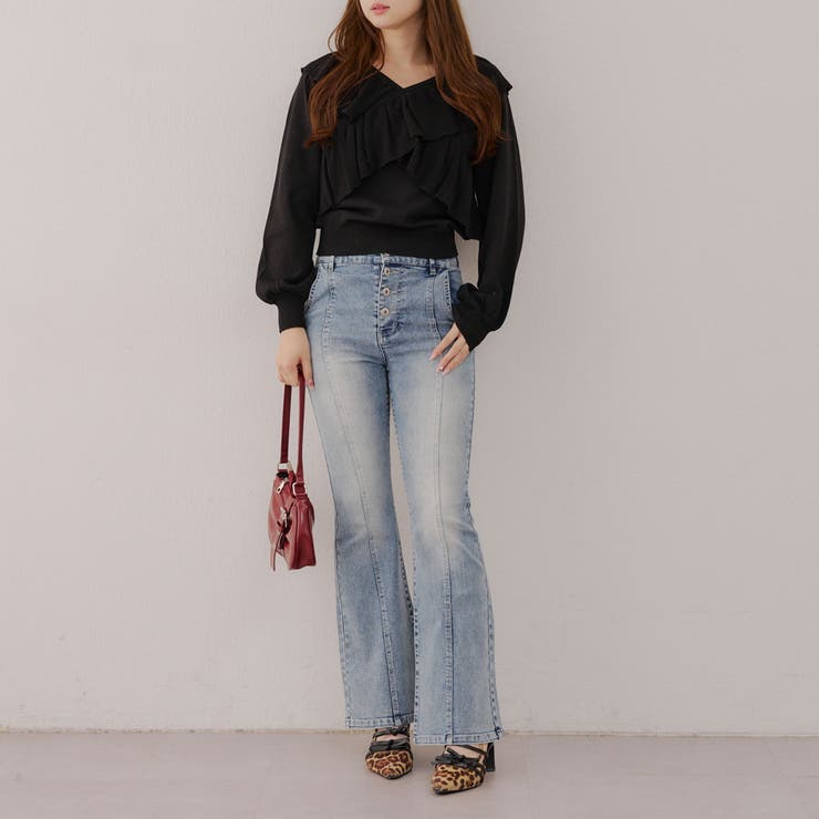 クロスフリルニット | NICE CLAUP / OLIVE des OLIVE　OUTLET | 詳細画像40 