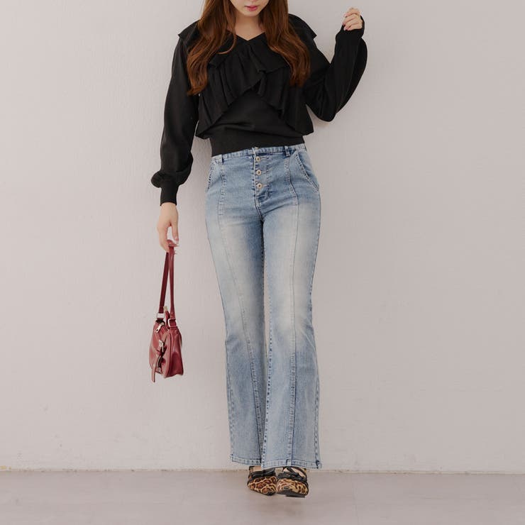 クロスフリルニット | NICE CLAUP / OLIVE des OLIVE　OUTLET | 詳細画像41 