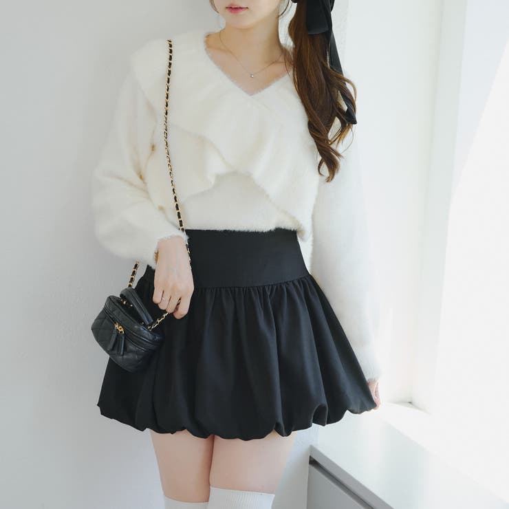 フェザークロスフリルニット | NICE CLAUP / OLIVE des OLIVE　OUTLET | 詳細画像2 