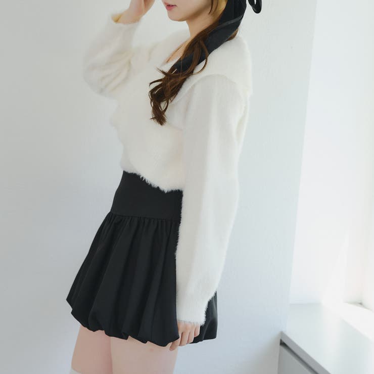 フェザークロスフリルニット | NICE CLAUP / OLIVE des OLIVE　OUTLET | 詳細画像5 