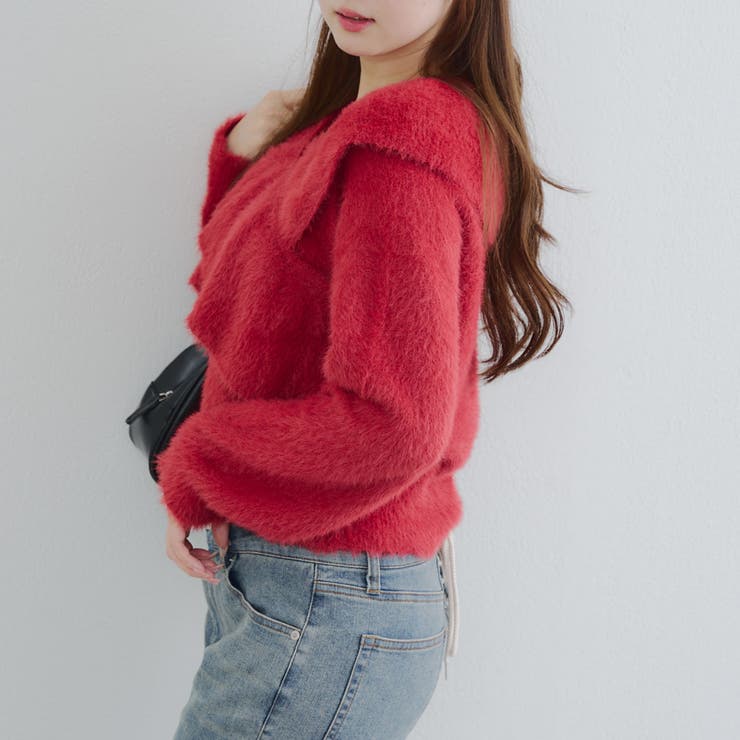 フェザークロスフリルニット | NICE CLAUP / OLIVE des OLIVE　OUTLET | 詳細画像11 