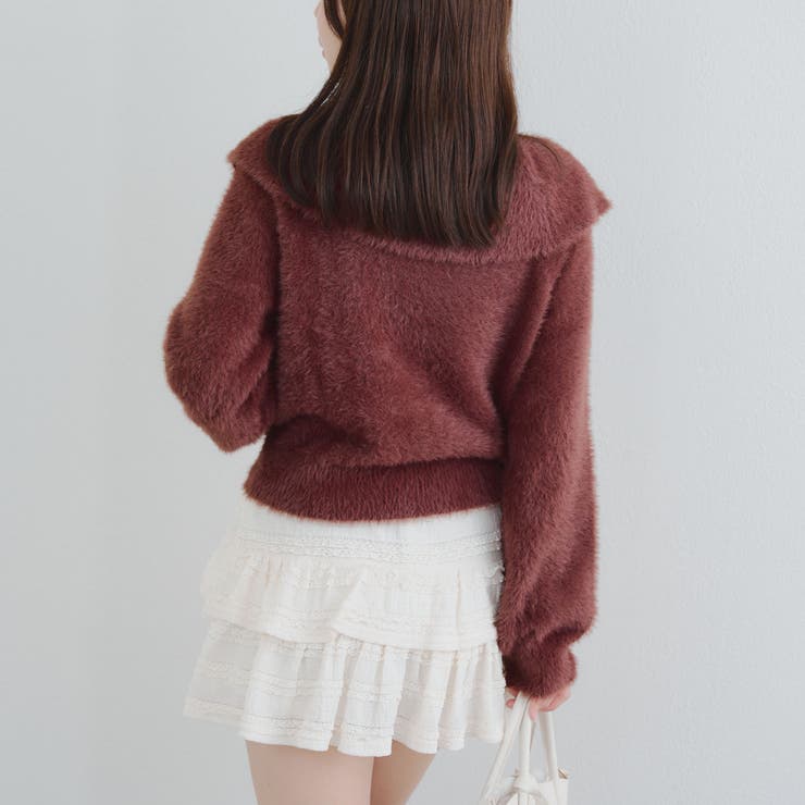 フェザークロスフリルニット | NICE CLAUP / OLIVE des OLIVE　OUTLET | 詳細画像20 