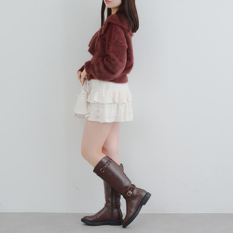 フェザークロスフリルニット | NICE CLAUP / OLIVE des OLIVE　OUTLET | 詳細画像24 