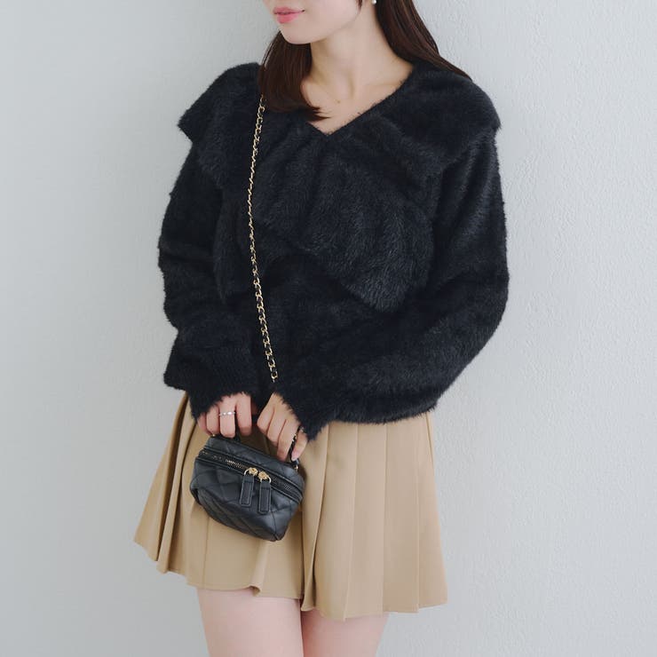 フェザークロスフリルニット | NICE CLAUP / OLIVE des OLIVE　OUTLET | 詳細画像25 