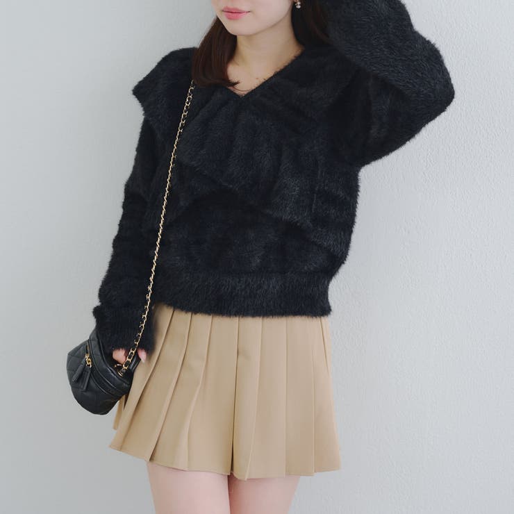 フェザークロスフリルニット | NICE CLAUP / OLIVE des OLIVE　OUTLET | 詳細画像26 