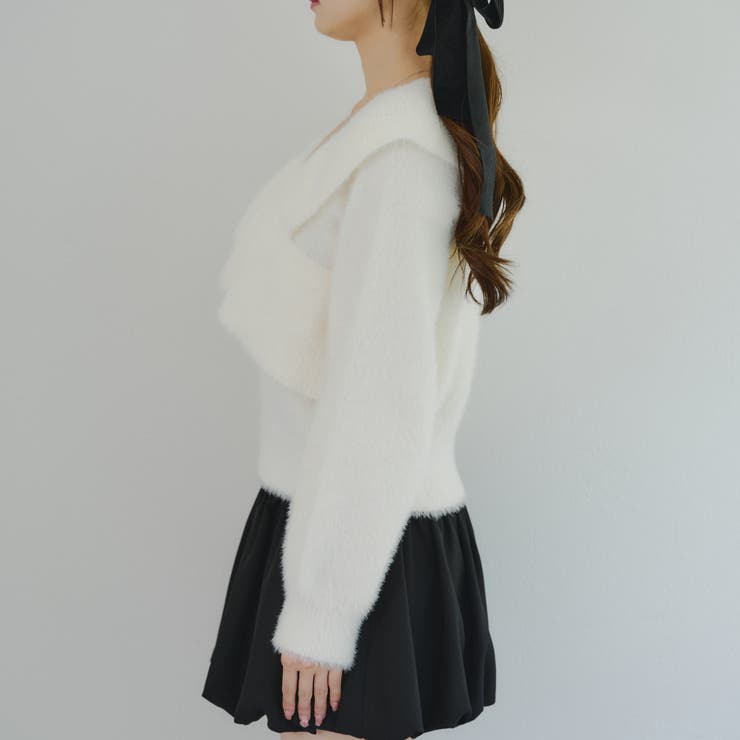 フェザークロスフリルニット | NICE CLAUP / OLIVE des OLIVE　OUTLET | 詳細画像35 