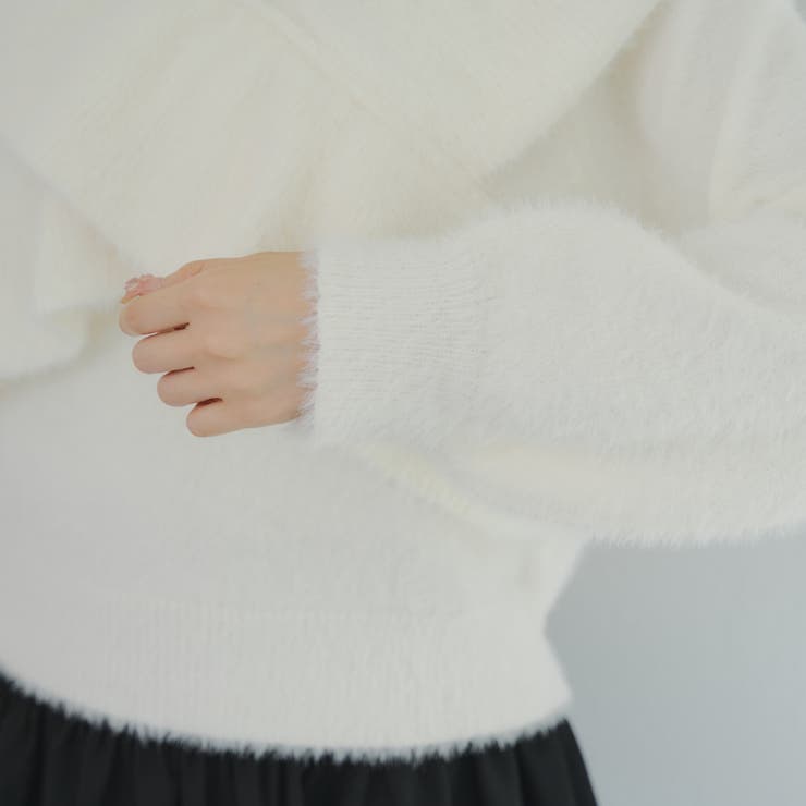 フェザークロスフリルニット | NICE CLAUP / OLIVE des OLIVE　OUTLET | 詳細画像38 