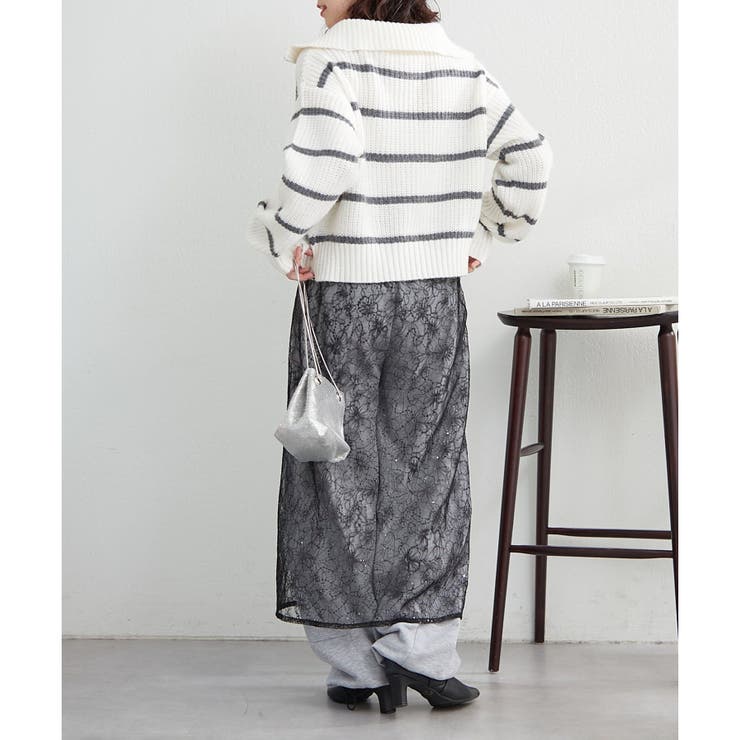 ハーフZIPニット | NICE CLAUP / OLIVE des OLIVE　OUTLET | 詳細画像8 