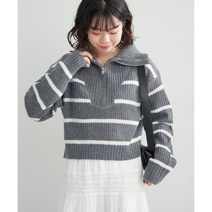 ハーフZIPニット | NICE CLAUP / OLIVE des OLIVE　OUTLET | 詳細画像25 