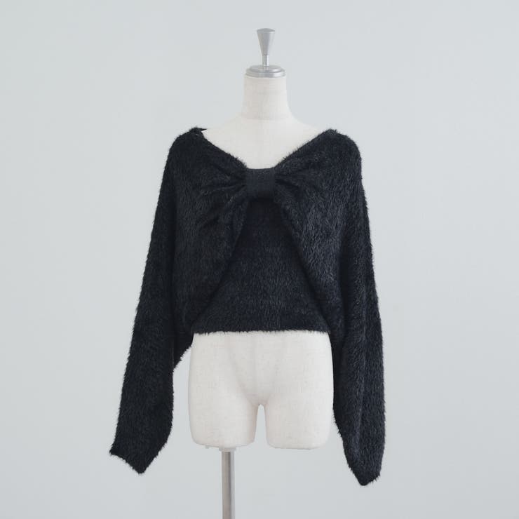 【ふわふわ、大人可愛い♪】リボンニット＆キャミソールセット | NICE CLAUP / OLIVE des OLIVE　OUTLET | 詳細画像15 