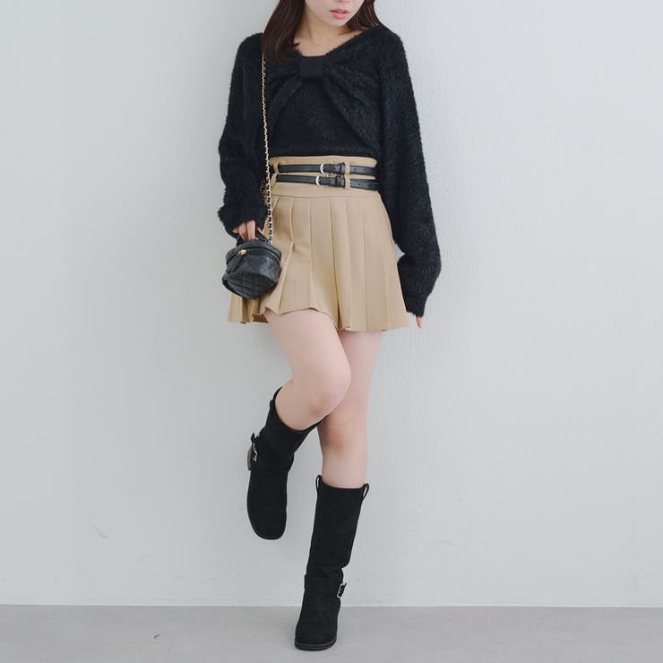 【ふわふわ、大人可愛い♪】リボンニット＆キャミソールセット | NICE CLAUP / OLIVE des OLIVE　OUTLET | 詳細画像16 