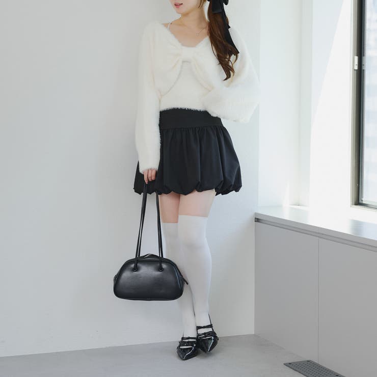 【ふわふわ、大人可愛い♪】リボンニット＆キャミソールセット | NICE CLAUP / OLIVE des OLIVE　OUTLET | 詳細画像26 