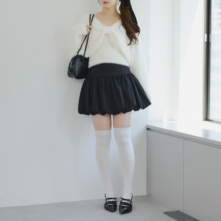 【ふわふわ、大人可愛い♪】リボンニット＆キャミソールセット | NICE CLAUP / OLIVE des OLIVE　OUTLET | 詳細画像29 