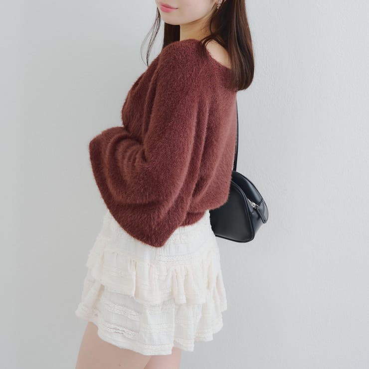 【ふわふわ、大人可愛い♪】リボンニット＆キャミソールセット | NICE CLAUP / OLIVE des OLIVE　OUTLET | 詳細画像33 