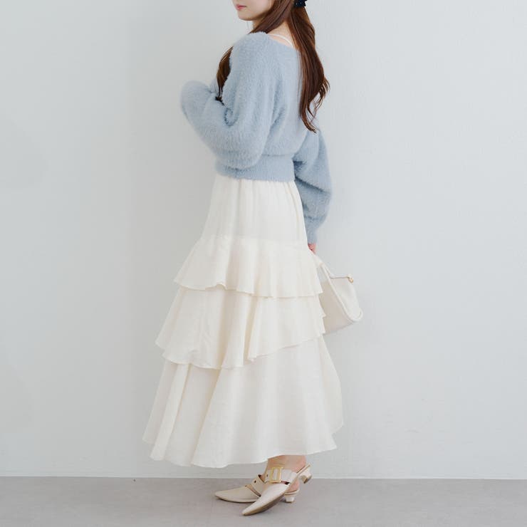 【ふわふわ、大人可愛い♪】リボンニット＆キャミソールセット | NICE CLAUP / OLIVE des OLIVE　OUTLET | 詳細画像48 