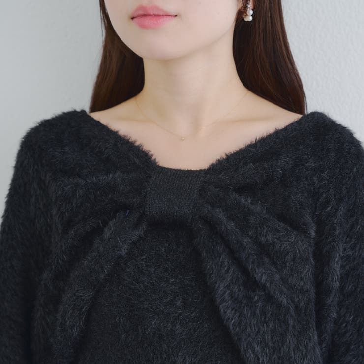 【ふわふわ、大人可愛い♪】リボンニット＆キャミソールセット | NICE CLAUP / OLIVE des OLIVE　OUTLET | 詳細画像49 