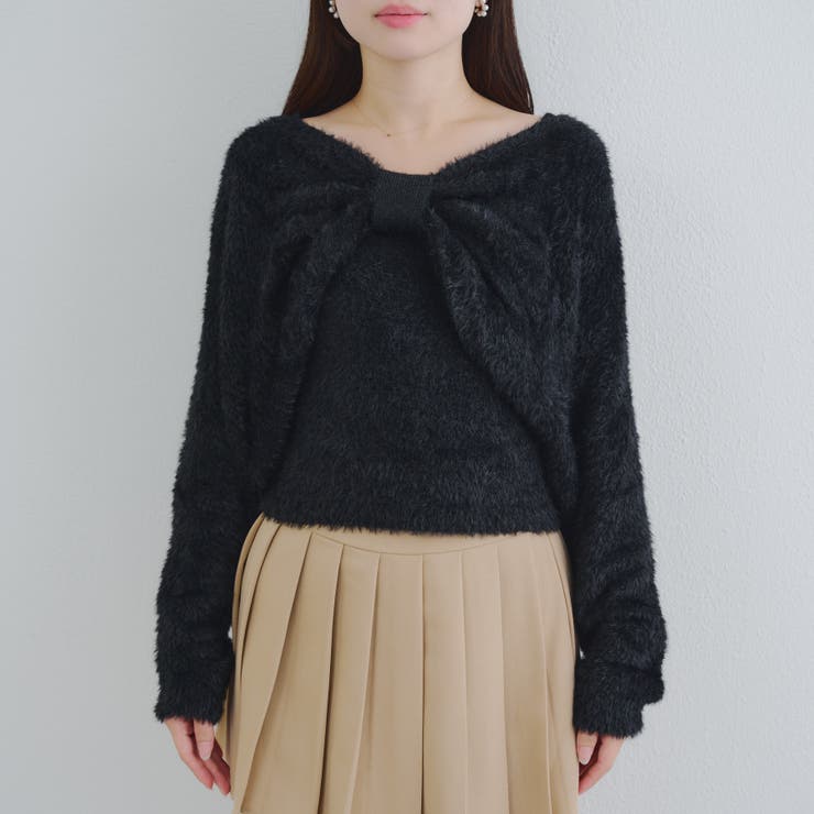 【ふわふわ、大人可愛い♪】リボンニット＆キャミソールセット | NICE CLAUP / OLIVE des OLIVE　OUTLET | 詳細画像50 