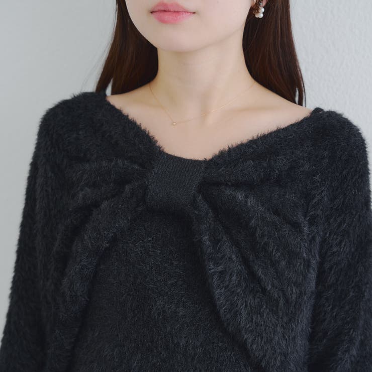 【ふわふわ、大人可愛い♪】リボンニット＆キャミソールセット | NICE CLAUP / OLIVE des OLIVE　OUTLET | 詳細画像53 