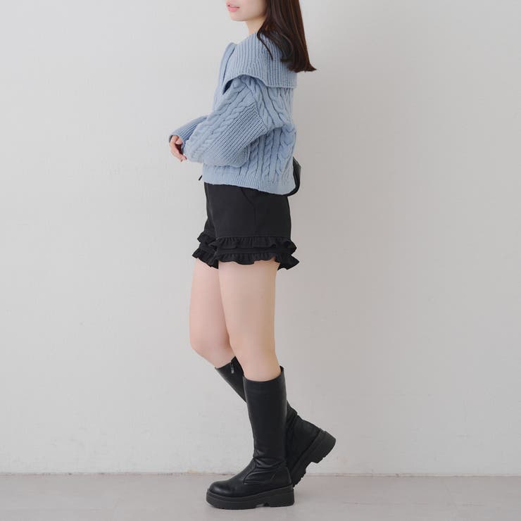 ビッグ衿ZIPUPニット | NICE CLAUP / OLIVE des OLIVE　OUTLET | 詳細画像29 