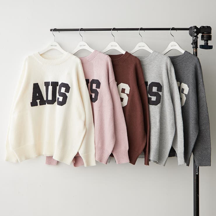 ロゴ刺繍ニット | NICE CLAUP / OLIVE des OLIVE　OUTLET | 詳細画像1 