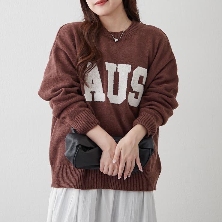 ロゴ刺繍ニット | NICE CLAUP / OLIVE des OLIVE　OUTLET | 詳細画像5 