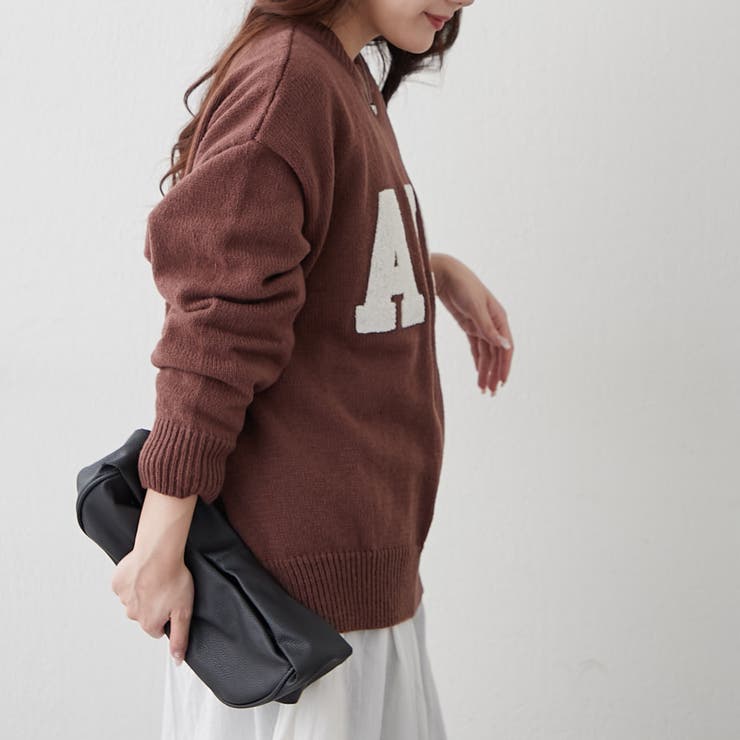 ロゴ刺繍ニット | NICE CLAUP / OLIVE des OLIVE　OUTLET | 詳細画像7 