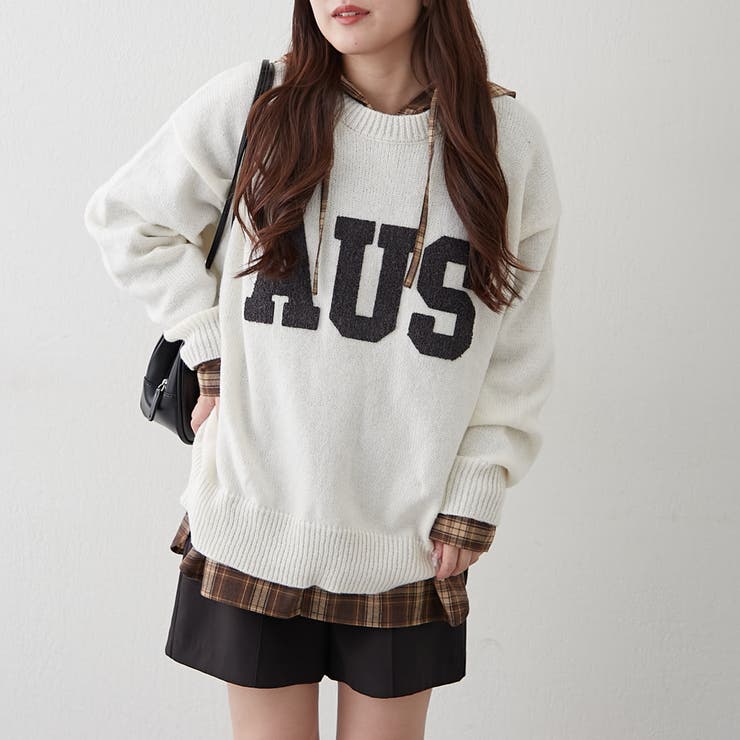 ロゴ刺繍ニット | NICE CLAUP / OLIVE des OLIVE　OUTLET | 詳細画像13 