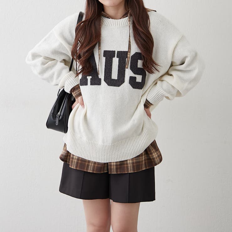 ロゴ刺繍ニット | NICE CLAUP / OLIVE des OLIVE　OUTLET | 詳細画像14 